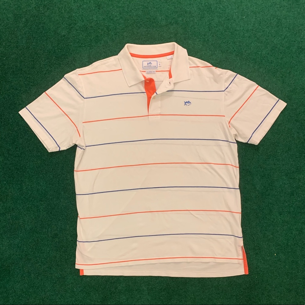 Southern Tide Mens Medium Classic Fit Polo Shirt
